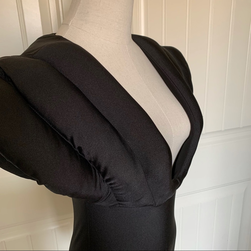 Deep V Constructed Padded Dance Costume Bodysuit